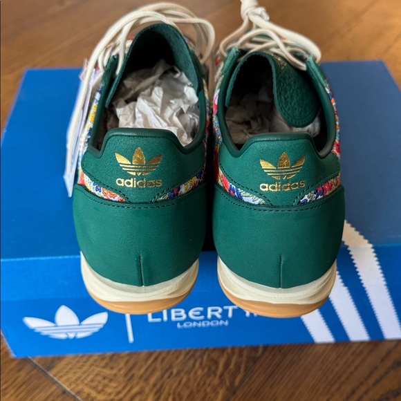 Adidas Liberty Green Floral Women's Shoes Sl 72 Og X Liberty London Shoes - Picture 4 of 6